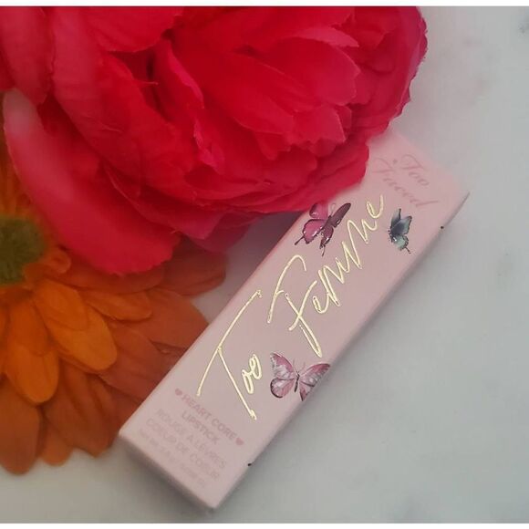 Too Faced Heart Core Lipstick in Too Femme (Medium Pinky Nude) - Picture 10 of 14